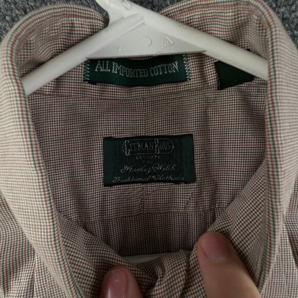 Gitman Bros Stanley Welch Clothiers Button Up Long Sleeve Cotton 15.5 32 USA - Picture 8 of 13